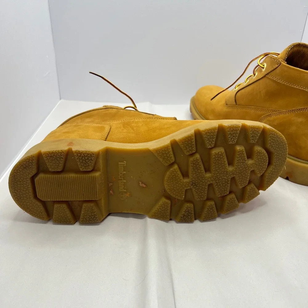 Timberland Wheat Leather Boots Mens 11 Waterproof A4098 Work Outdoor Preppy